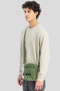 Alpha Industries Bolso Label Messenger Sage Green