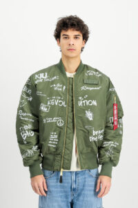 Alpha Industries cazadora Bomber MA-1 Peace Sage