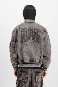 Alpha Industries Cazadora Bomber Coach Back Embroidery bLACK
