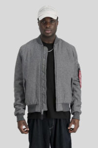 Alpha Industries Cazadora MA-1 Lana Silver