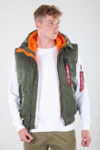 Alpha Industries Chaleco MA-1 Hooded Sage