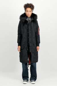 Alpha Industries Long Fishtail Wmn black 1