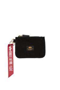 Alpha Industries Monedero Piel Black