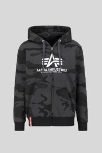 Alpha Industries Sudadera Basic Zip 178325C Black Camo
