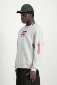Alpha Industries Sudadera Satin Logo 148311 Pastel Grey 1