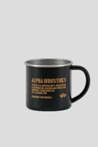Alpha Industries Taza de acero Alpha Black