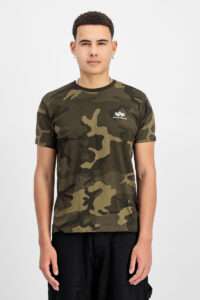 BASIC T-SMALL LOGO - ALPHA olive camo