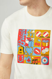 Ben Sherman Camiseta Montage Trip, color Ivory