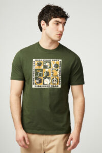Ben Sherman Camiseta Trippy Helmets Camouflage 1