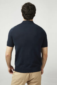 Ben Sherman Birdseye Stripe Polo 0077608 Dark Navy
