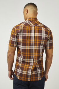 Ben Sherman Camisa Block Check 0077835 Wine