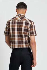 Ben Sherman Camisa Block Check 1013093 Dark Brown
