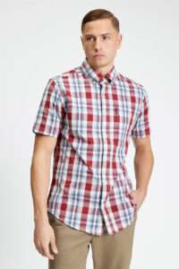 Ben Sherman Camisa Classic Check 1013432 Bordeaux 1
