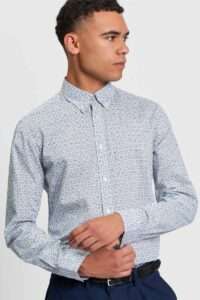Ben Sherman Camisa Geo Print1013079 Pale Blue 1