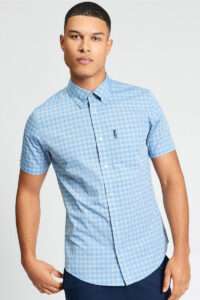 Ben Sherman Camisa Linear Gingham 1013434 Lake Blue