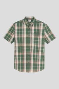 Ben Sherman Camisa Slub Check Deep Jungle 3