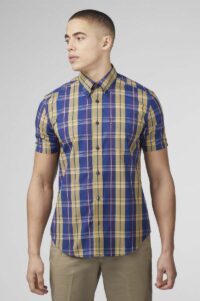 Ben Sherman Camisa irregular check Twilight Denim