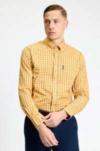 Ben Sherman Camisa manga larga Linear Gingham Zest
