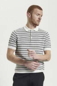 Ben Sherman Polo JACQUARD STRIPE 1012375 Ivory 1