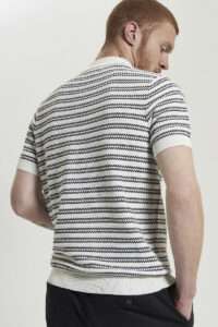 Ben Sherman Polo JACQUARD STRIPE 1012375 Ivory