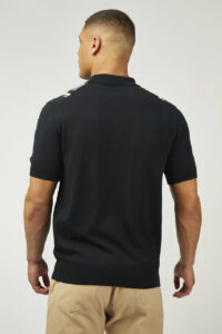 Ben Sherman Polo Punto Argyle Jacquard 0077603 Black
