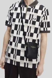 Fred Perry Bolso Tumbled Leather L8289 Black 1