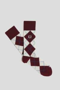 Fred Perry Calcetines Jacquard argyle Granate 1