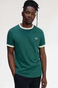 Fred Perry Camiseta Ringer Z94 Verde