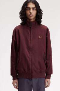 Fred Perry Cazadora Harrington Burdeos 1