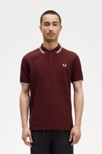 Fred Perry Polo M3600 597 Oxblood-Ecru 1