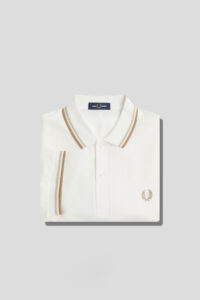 Fred Perry Polo M3600 Snow White -Oatmeal U83