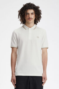 Fred Perry Polo M3600 Snow White -Oatmeal U83 2