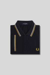 Fred Perry Polo M3600 W53 Navy : Ecru : Honeycomb  