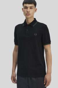 Fred Perry Polo M3600 Y43 Black : Court Green : Court Green 1
