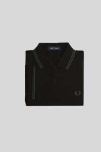 Fred Perry Polo M3600 Y43 Black : Court Green : Court Green
