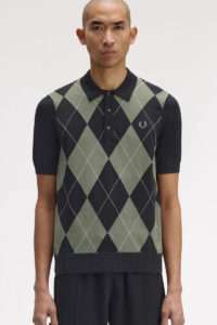 Fred Perry Polo Punto Argyle Black 1