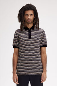 Fred Perry Polo Zig Zag azul 1