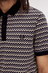 Fred Perry Polo Zig Zag azul 2