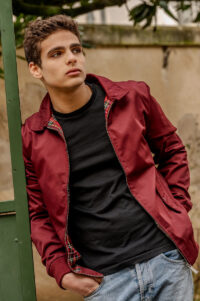 Harrington cazadora Granate