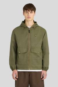 Lyle & Scott Cazadora capucha Waxed Utility JK2509 True Olive