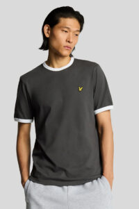 Lyle&Scott Camiseta Ringer Gunmetal