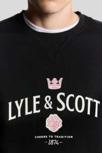 Lyle&Scott Sudadera Graphic Black
