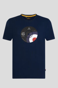 Camiseta Paston con diseño de disco de vinilo y diana mod de Merc