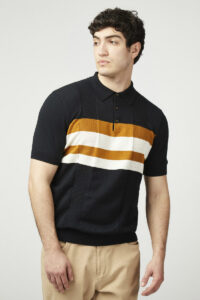 Polo Chest Stripe 0077606 Black