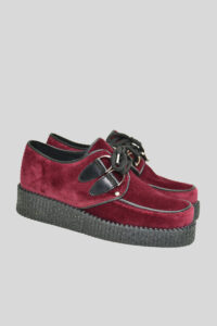 Zapato creeper terciopelo