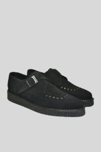 Zapato Creeper de punta fina monk con hebilla